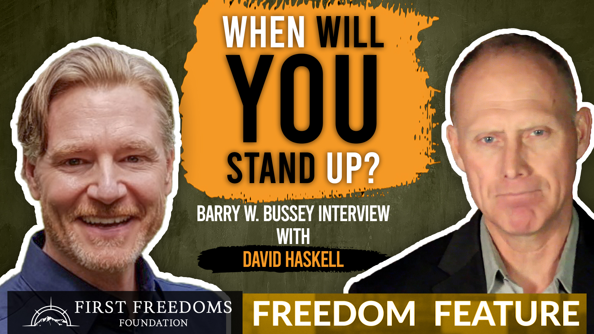 When Will You Stand Up? - FIRST FREEDOMS FOUNDATION